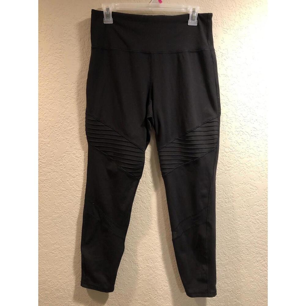 Old Navy Active Go-Dry Fitted Athletic Leggings Pants Black Women's Large
